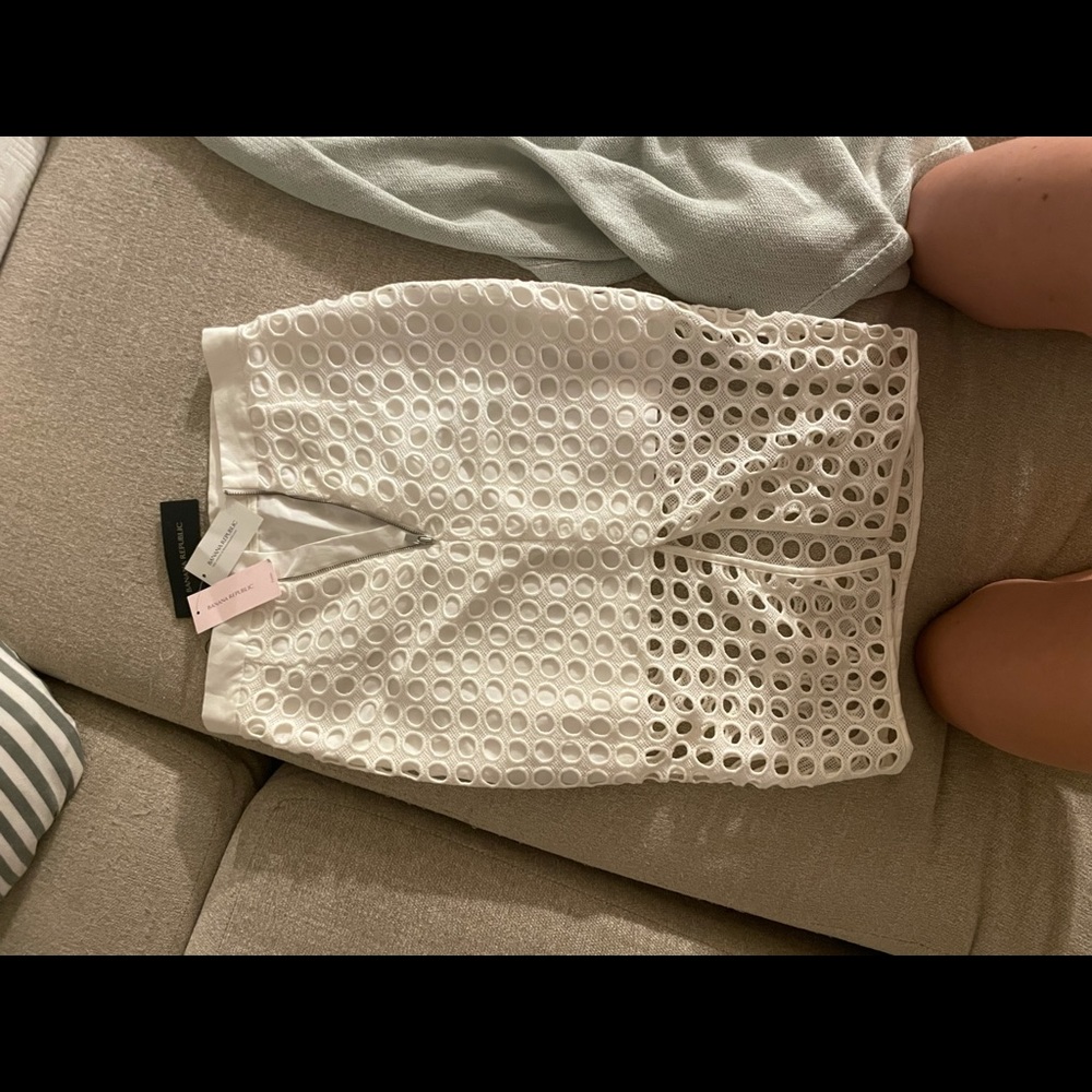Banana republic pencil skirt white NWT - Picture 1 of 2